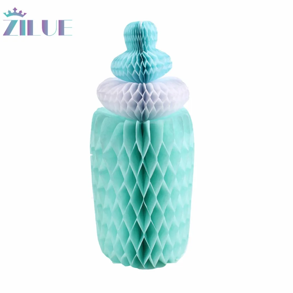 Zilue 1 шт. (розовый синий) милая детская бутылочка для кормления с Сотами бумажное