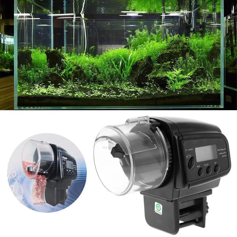Lcd автоматическая кормушка для аквариума с таймером дозатор для кормления домашних животных