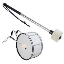 Bass Snare Drum Grosse Trommel палка для барабанов из шерстяного войлока, барабанная палочка из алюминиевого сплава, бас Snare, барабанная палочка, ударные части