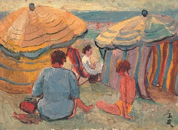 

scenery painting Chinese paintings contemporary artist masterpiece landscape posters beach umbrella