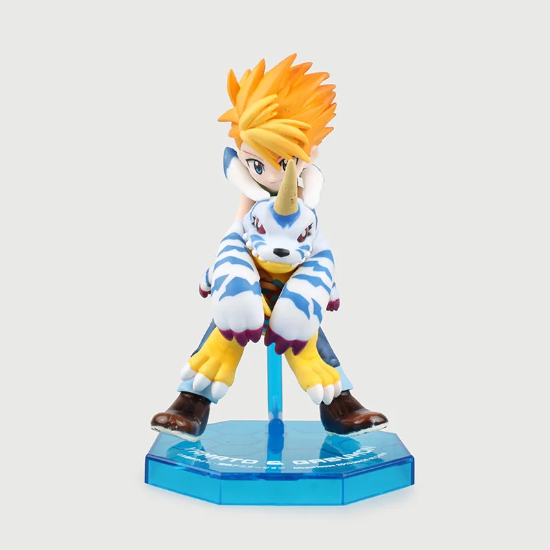 Anime Figure 12 CM Digimon Adventure ISHIDA YAMATO &amp GABUMON PVC Action Collection Toy Model Brinquedos Christmas Gift | Игрушки и