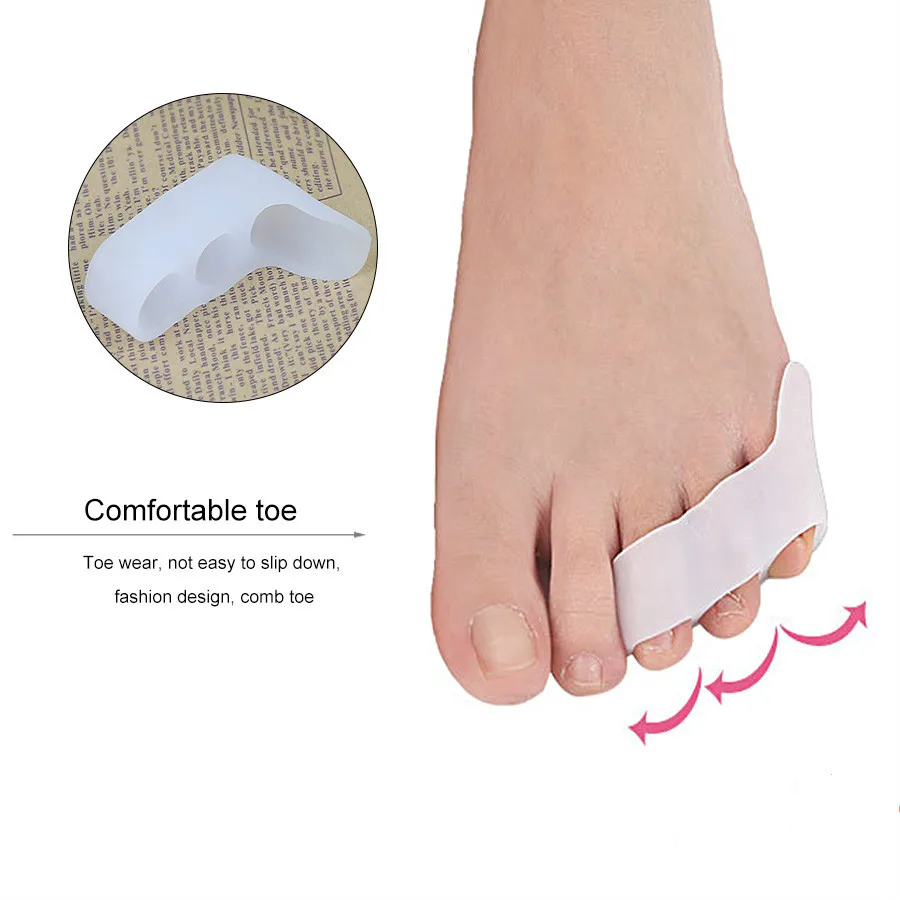 

1Pair Foot Care Small Toe Correction Hallux Valgus Bone Straightener Bunion Corrector Thumb Toes Separators Foot Care Tools