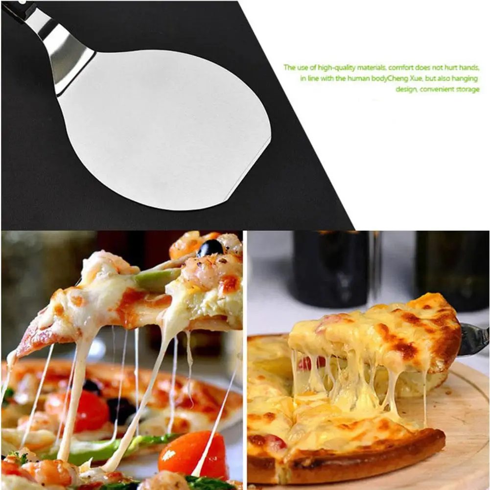 1PC Stainless Steel Cake Pizza Steak Transfer Shovel Teppanyaki Tools Bread Pizza Steak Knife Cutting Tool Kitchen Baking Tools