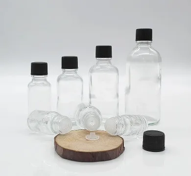 2017 New 100pcs 30ml 50ml 100ml Mini Clear Glass Bottle with Orifice Reducer Small Essential Oil Vials | Красота и здоровье