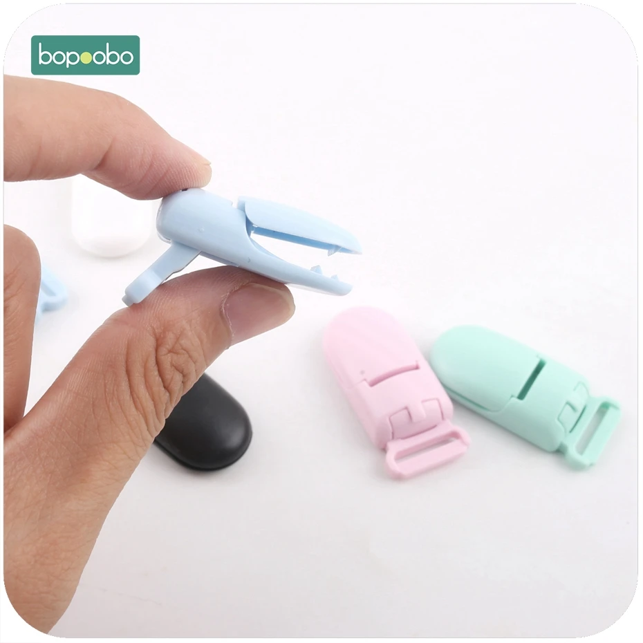 Bopoobo-안전한  플라스틱 젖꼭지 클립, 5 개, 용 노리개, 무독성 소재,  Teethers, DIY 공예