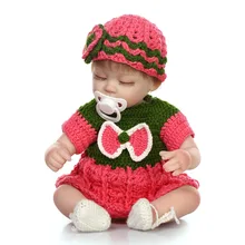 40 см силиконовые возрождается Спящая девочка куклы 16 дюймов виниловые новорожденных принцесса детей кукла игровой дом игрушка подарок на день рождения подарок