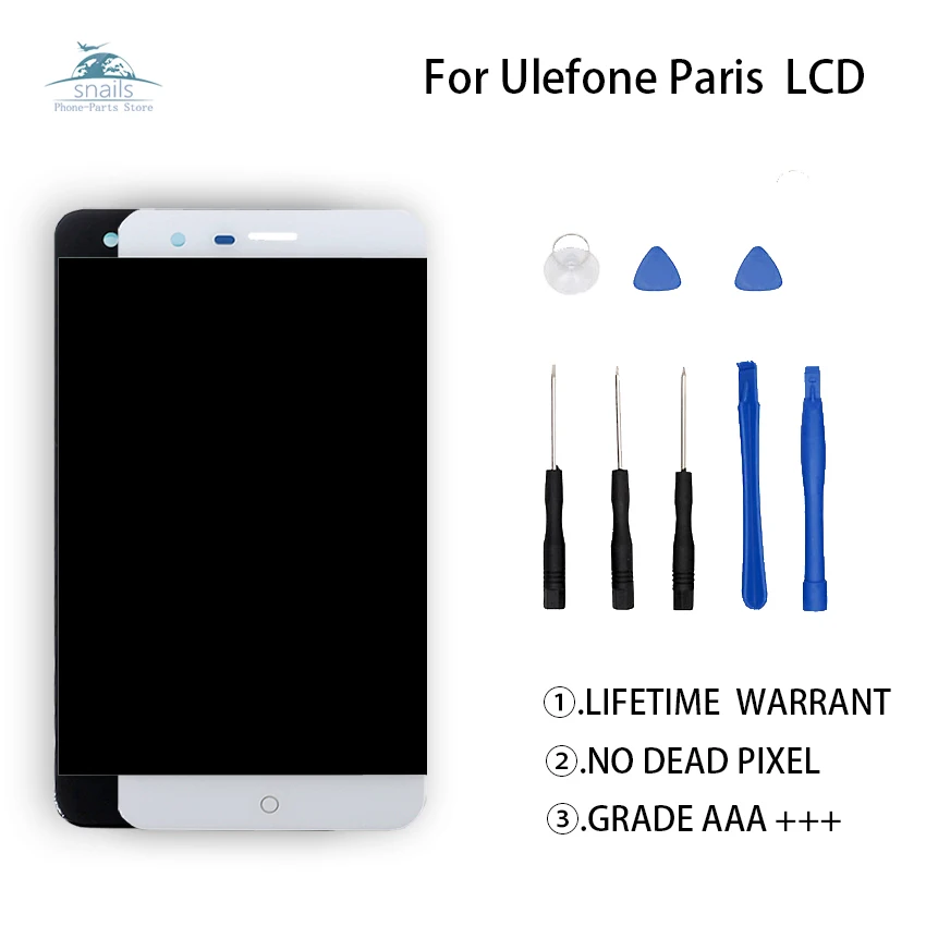 

High Quality For UleFone Paris LCD Display Touch Screen Digitizer Assembly For UleFone Paris Display Screen LCD