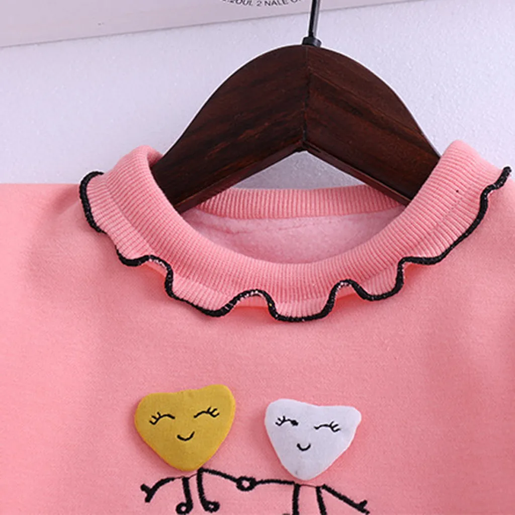 Трехмерные свитера для маленьких девочек с надписью love smile детские на зиму