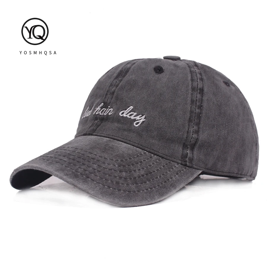 

Women's Fashion Baseball Cap Cotton Black Men Hip Hop Cap Letter Embroidery Baseball Hat Bones Custom Logo Cap Adjustable WH078