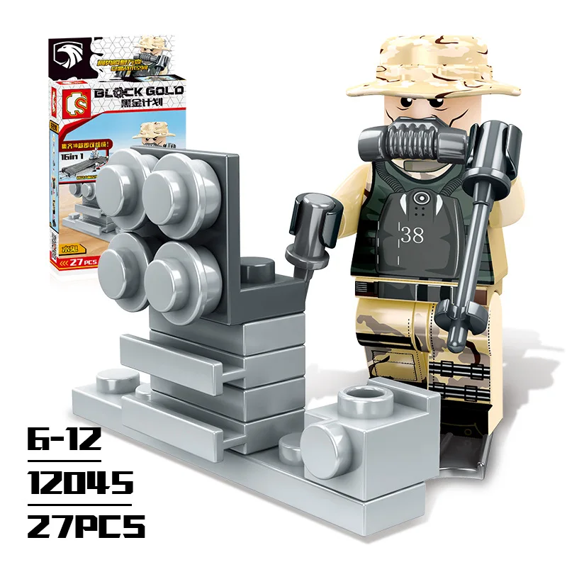 Compatible Legoings Model Building Kits Toys for Boys Military Profession Series Star Wars DIY Building Blocks Figures Mini Toy  (14)