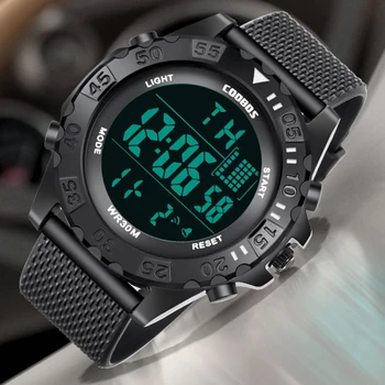 

Men's Sports Electronic Watch Military Waterproof LED Luminous Simple Watch Male Date Week Display Alarm Clock montre homme 2019