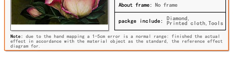 Classical three rose oil paintings full drill diamond embroidery wall decor mosaic picture 5d rhinestone embroidery needlework3321_03