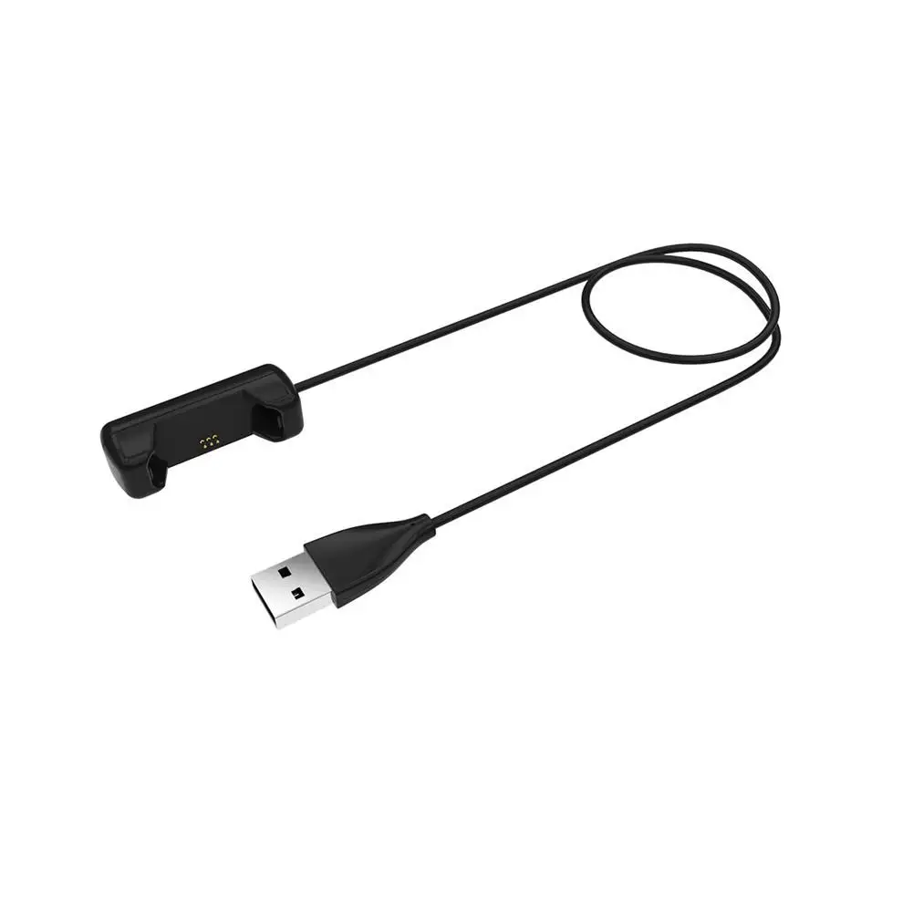 Замена USB док-станция с кабелем для зарядки адаптер для 15 см/1 м длина кабеля для Fitbit Flex 2 - Цвет: Black