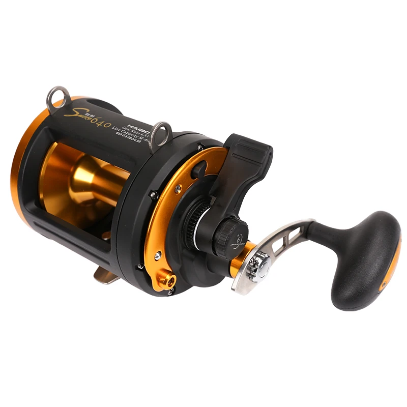 Haibo Sword 640 Cast Drum Wheel Baitcasting Reel 6BB 4.3:1 Fishing Reel Full Metal Stainless Steel 15kg Drag Right Hand Reel