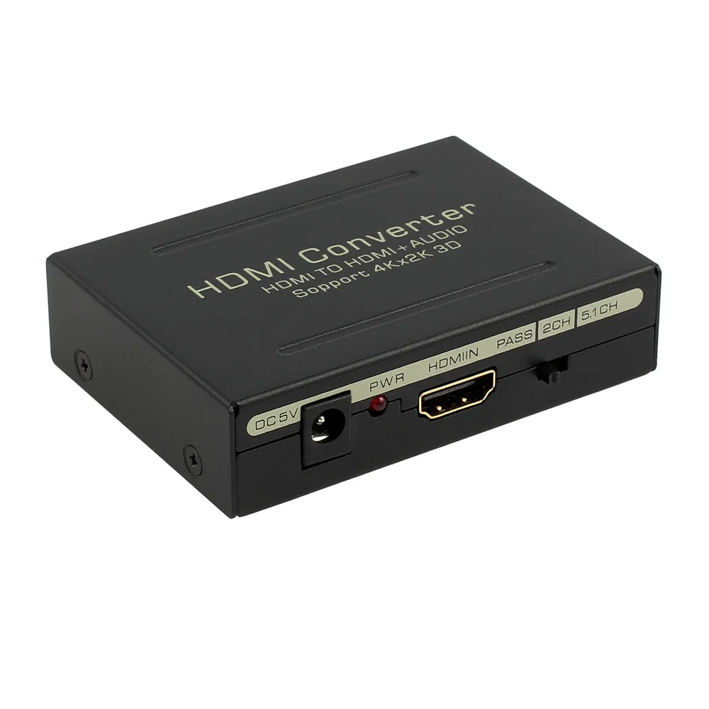 LiNKFOR HDMI к HDMI+ аудио(SPDFI+ L/R) Поддержка 4K x 2K 3D HDMI аудио преобразователь с оптическим SPDIF RCA аналоговый аудио