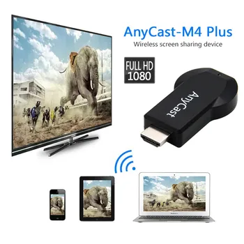 

Hot Anycast m4 plus wireless HD wifi display TV stick share cast dongle adapter miracast Receiver Support Android Linux