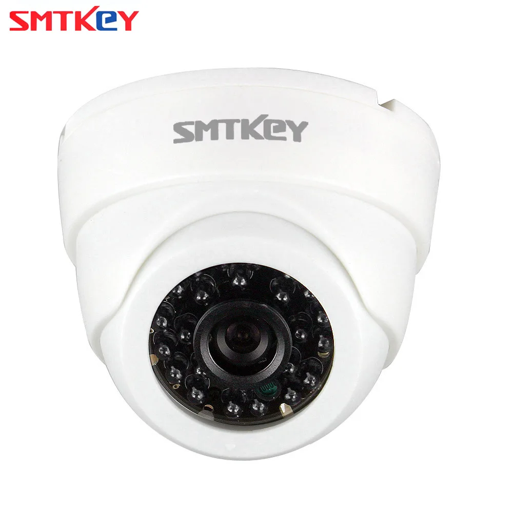 

SMTKEY Home Security 1000TVL CMOS IR Day Night Vision Dome CCTV Camera