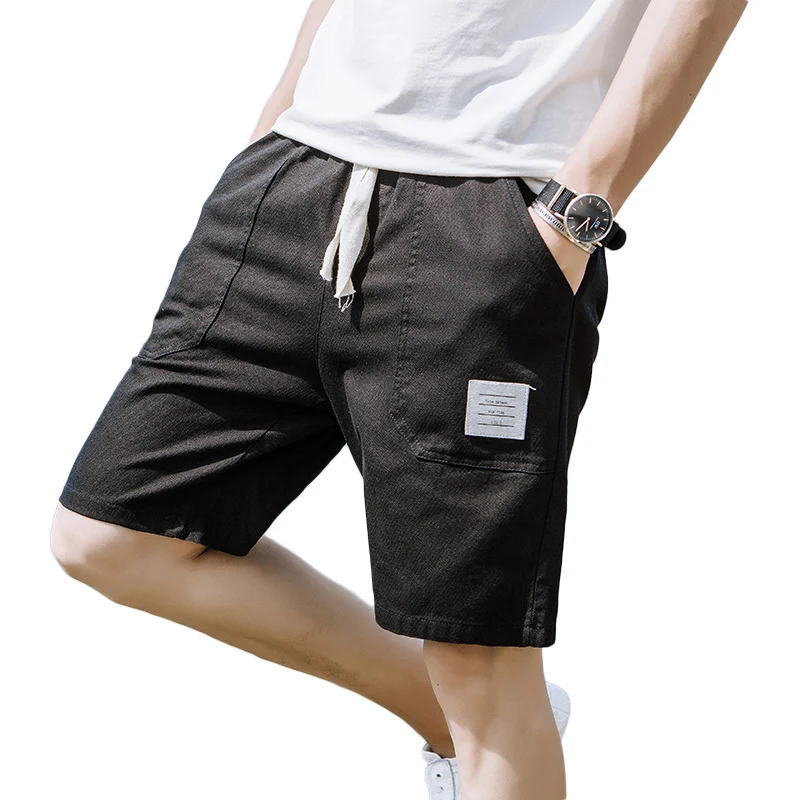 Шорты Для мужчин летние Повседневное Для мужчин короткие модные карман хлопок тонкий Бермуды пляжные короткие брюки по колено пляжные шорты
