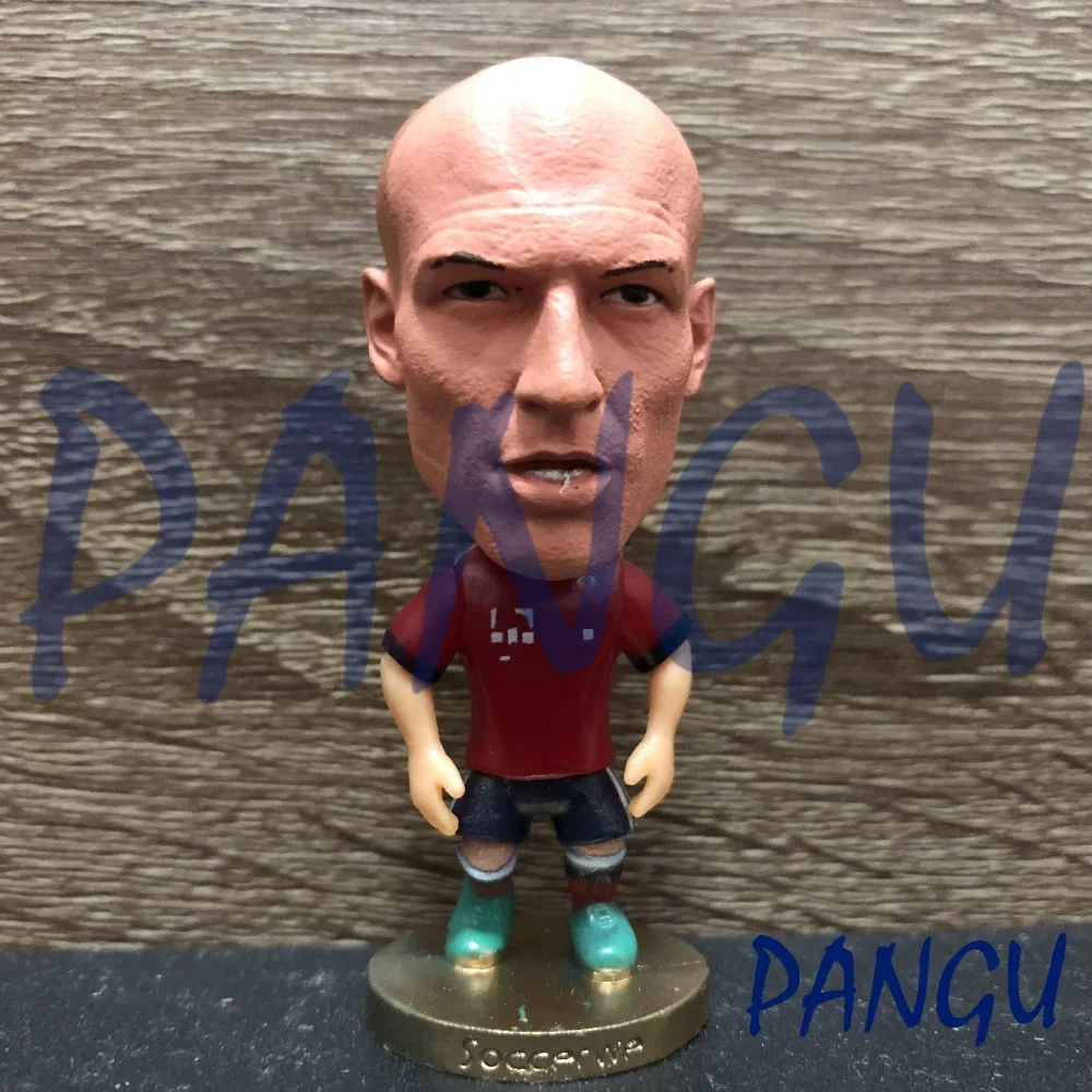 Soccer dolls football stars Robben#10 Red 2019 Movable joints resin model toy action figure dolls collectible gift 