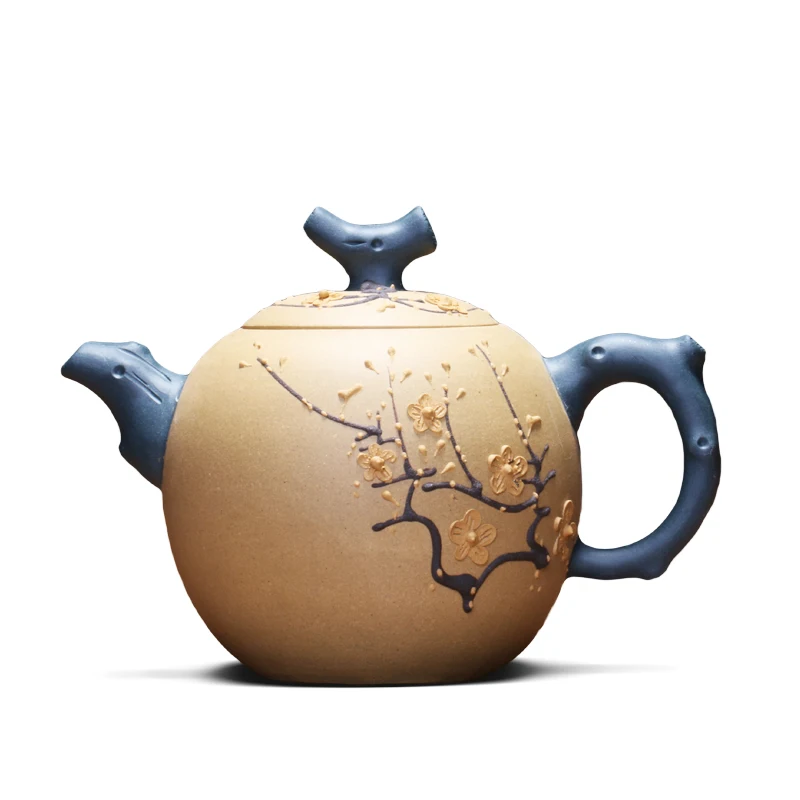 

2018 Genuine full handmade Zisha teapot Yixing teapot original mine purple mud 320cc (with certificate)