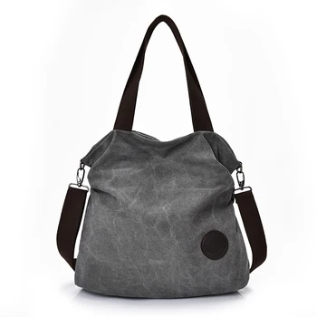 

2019 Female Luxury Handbags Women Crossbody Bag Designer Canvas Ladies Shoulder Bags Vintage Top-Handle Tote Bag Large Capacity