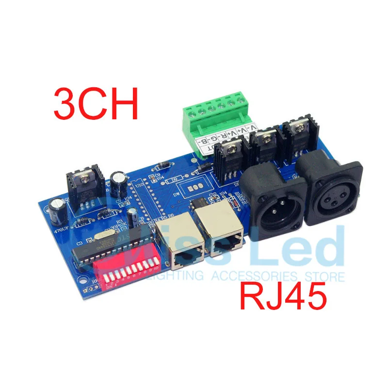 

Wholesale 3CH dmx 512 Controller constant current 350ma,3 channel dmx 512 dimmer,drive ,LED DMX512 decoder for led strip