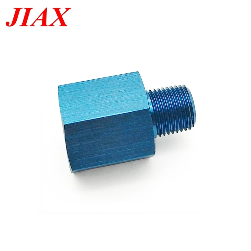 5 шт. 1/8 NPT Male к M12 * 1 синий Алюминиевый датчик давления для топлива и масла адаптер с