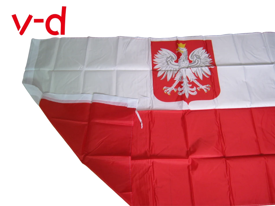 xvggdg флаг польского полиэстера 5*3 фута 150*90 см Высокое качество дешевая цена в натуральной съемке