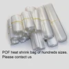 100pcs/lot 10/12/15/20/25/30/40cm POF Transparent plastic Heat Shrink bag Heat Seal Wrapping punch Gift packaging storage pocket ► Photo 1/6