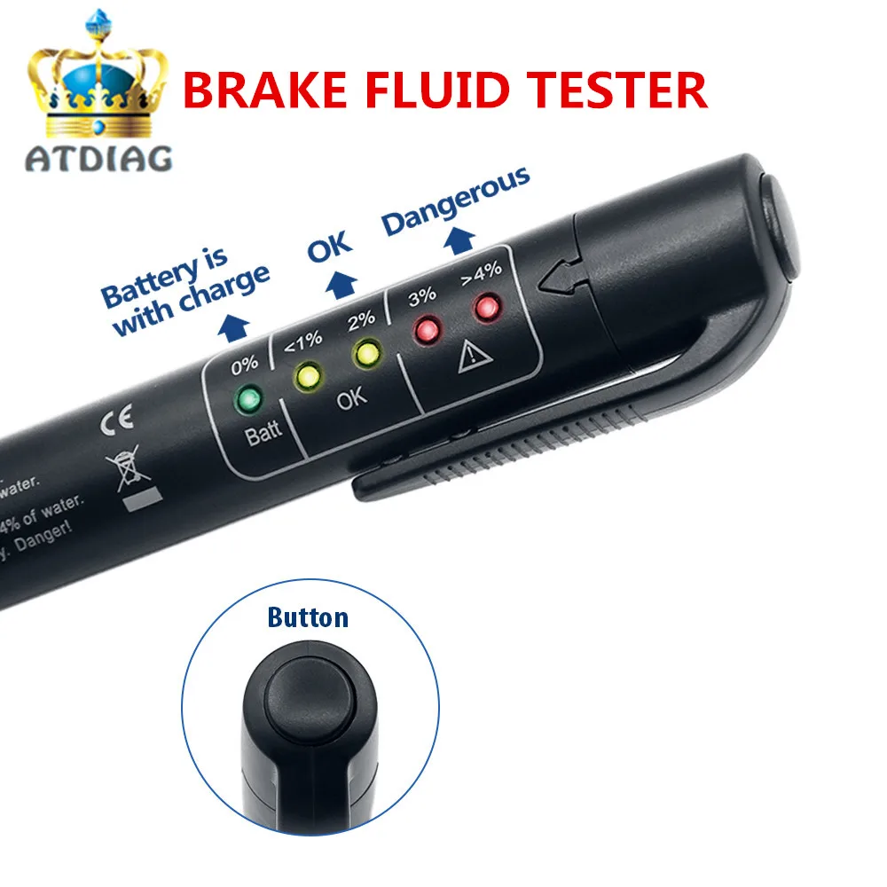 

2018 new Brake Fluid Tester universal 5 LED Mini Electronic Brake Fluid Liquid Tester Pen for Auto Car Vehicle Diagnostic Tools