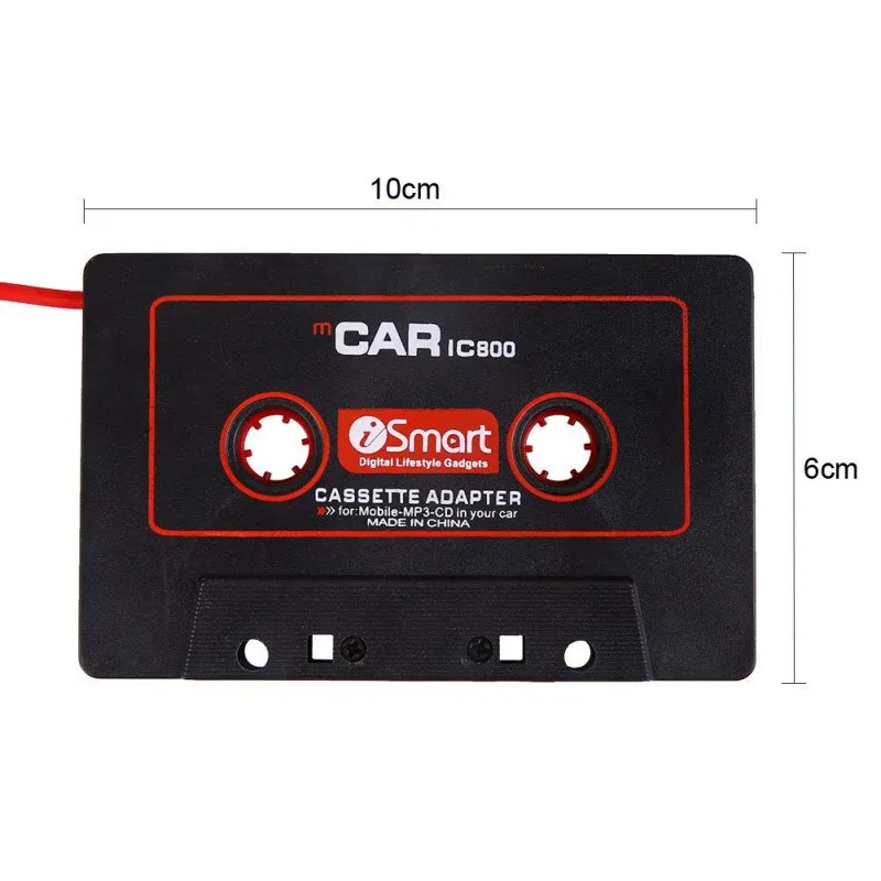 Автомобильный адаптер кассеты кассета Mp3 игрока конвертер для iPod для iPhone MP3 AUX кабель CD-плеер 3,5 мм разъем 2082