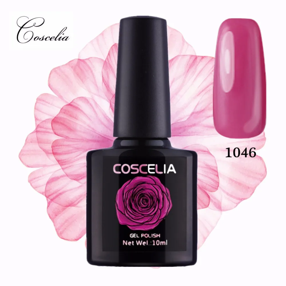 

COSCELIA Gel Varnish Nail Art DIY 80 Colors Soak off gel UV Led 10ml LED UV Nail Gel Polish Semi Permanent Varnish