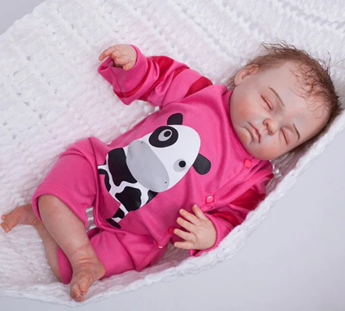 Кукла реборн силиконовая Мягкая 50 см|silicone reborn|reborn baby girl dollsoft body |