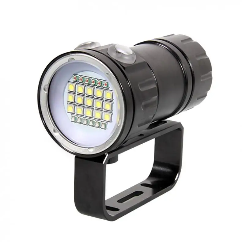  QH27 Fifteen 5050 White XML2 Six XPE Blue R5 Six XPE Red R5 Underwater 80m Scuba Diving Canister Li - 32922887353