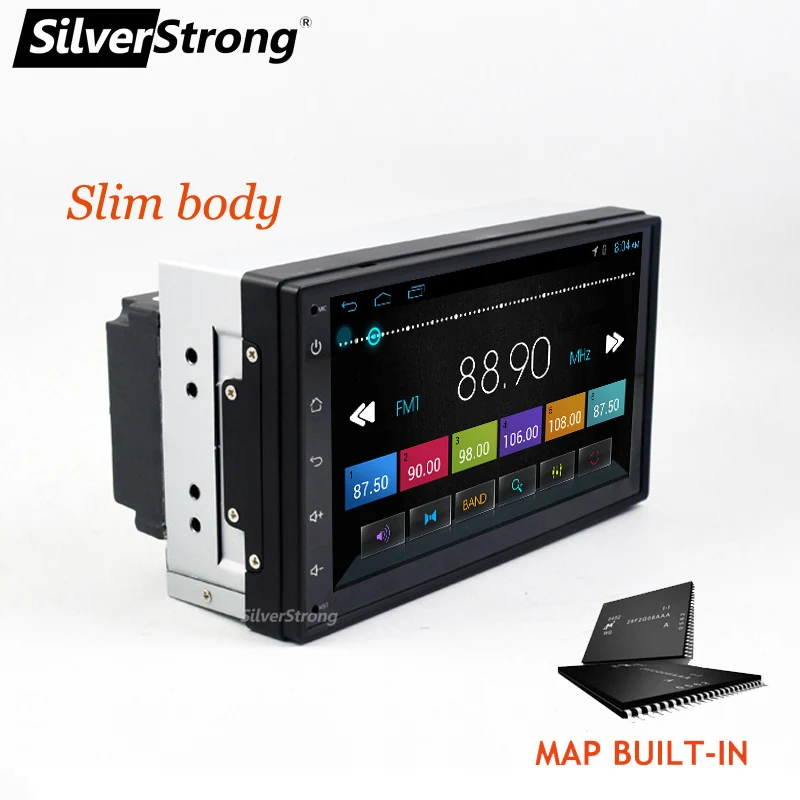 SilverStrong четырехъядерный 7 'ƈDIN Android9.0 автомобильный DVD LADA Granta универсальное