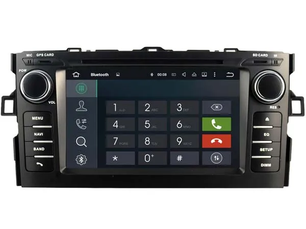 Perfect Android 9.0 CAR Audio DVD player FOR TOYOTA AURIS 2007-2011 gps car Multimedia head device receiver support DVR WIFI DAB OBD 21