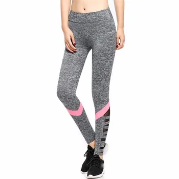 2020 New Fashion Women Sport Pants Sexy Push Up Gym Sport Leggings Women Running Skinny Joggers Patchwork Mesh Leggings mesh trim color block gym leggings