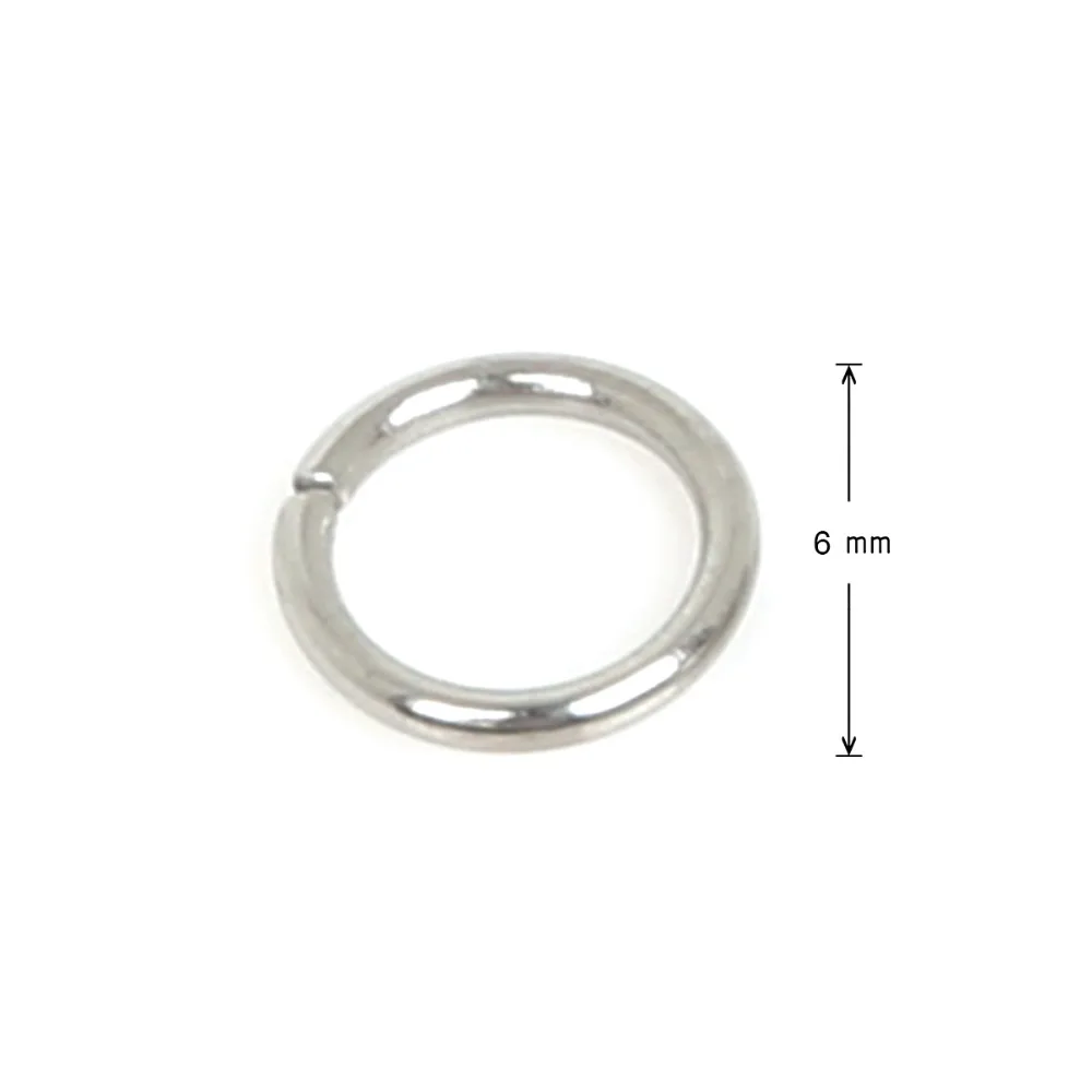 100g Silver PLTD 7mm Jump Ring Jewellery Making Findings （Approx.1400pcs）