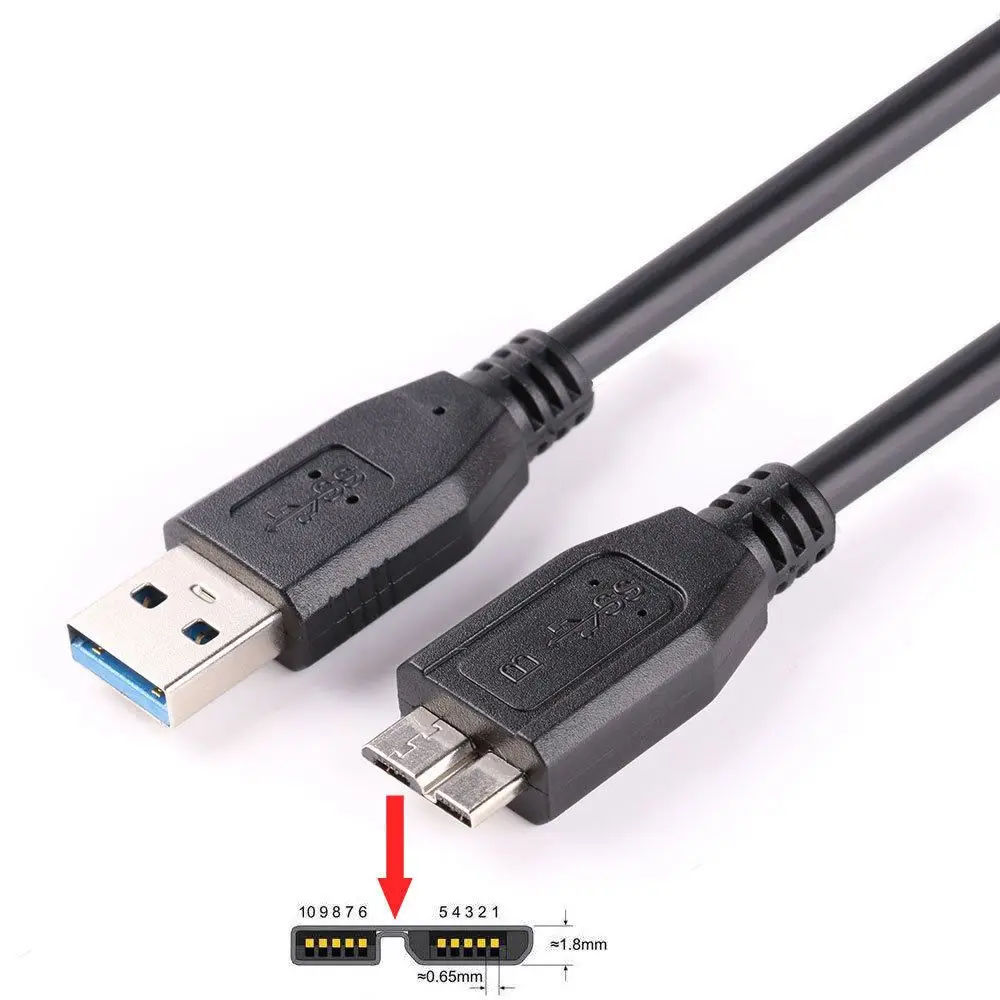 Кабель USB 3,0 типа A к Mini B USB3.0 кабель для быстрой синхронизации данных Шнур для внешнего жесткого диска HDD