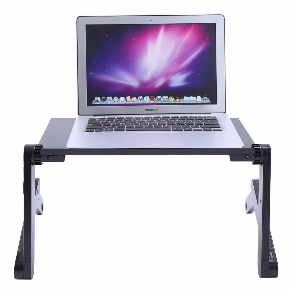 Protable Foldable Aluminum Laptop Notebook Desk Table