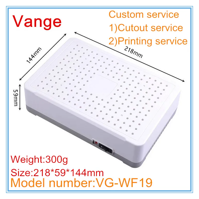 1pcs/lot inject mold housing diy 218*59*144mm IP54 ABS plastic shell junction box for wire connector electronic equipment | Обустройство