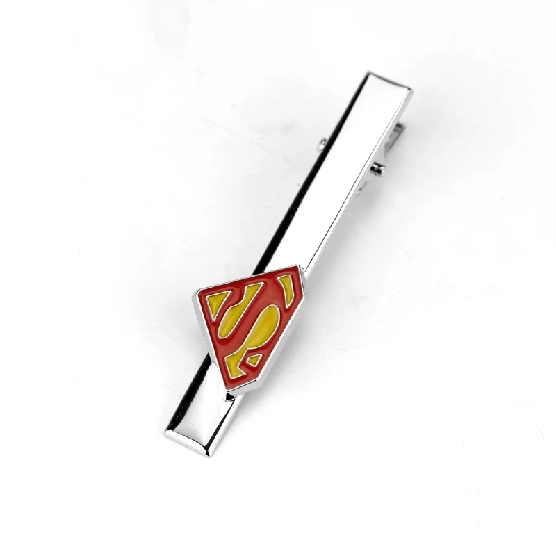 

2017 New High Quality DC Comics Superman Cufflinks s Logo Tie Clips Cufflinks Superhero Enamel Charm Jewelry For Men Shirt