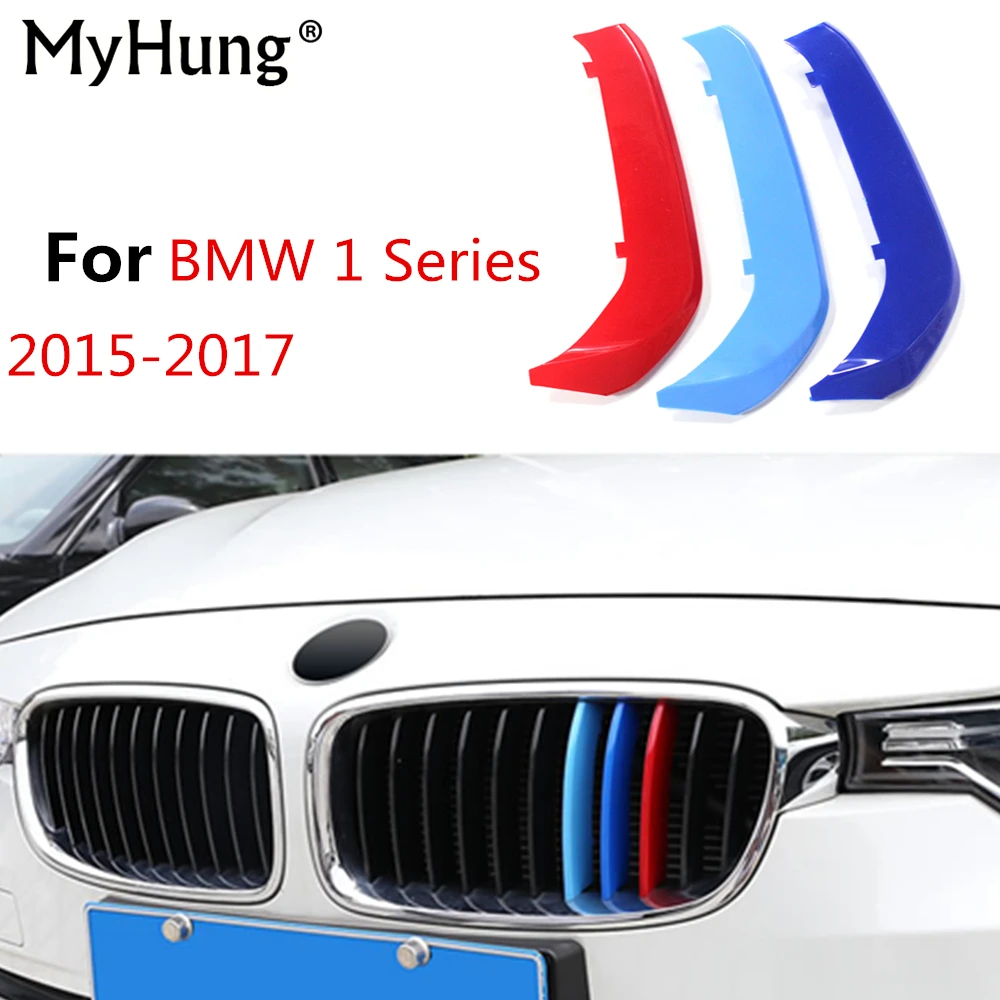 For BMW 1 Series 2015 2016 2017 Front Grille Trim Strips Grill Performance Sports Cover Sticker For BMW 1 Series 2015 2016 2017 Front Grille Trim Strips Grill Performance Sports Cover Sticker