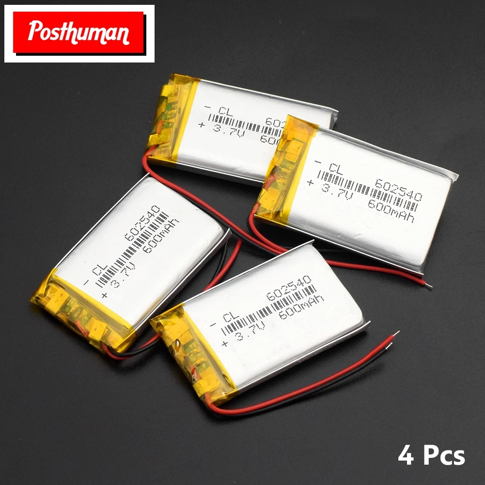 602540 литиевый литий-полимерный аккумулятор 3,7 V 600mAh Lipo аккумулятор Замена литий-ионных Lipo ячеек для Bluetooth динамика