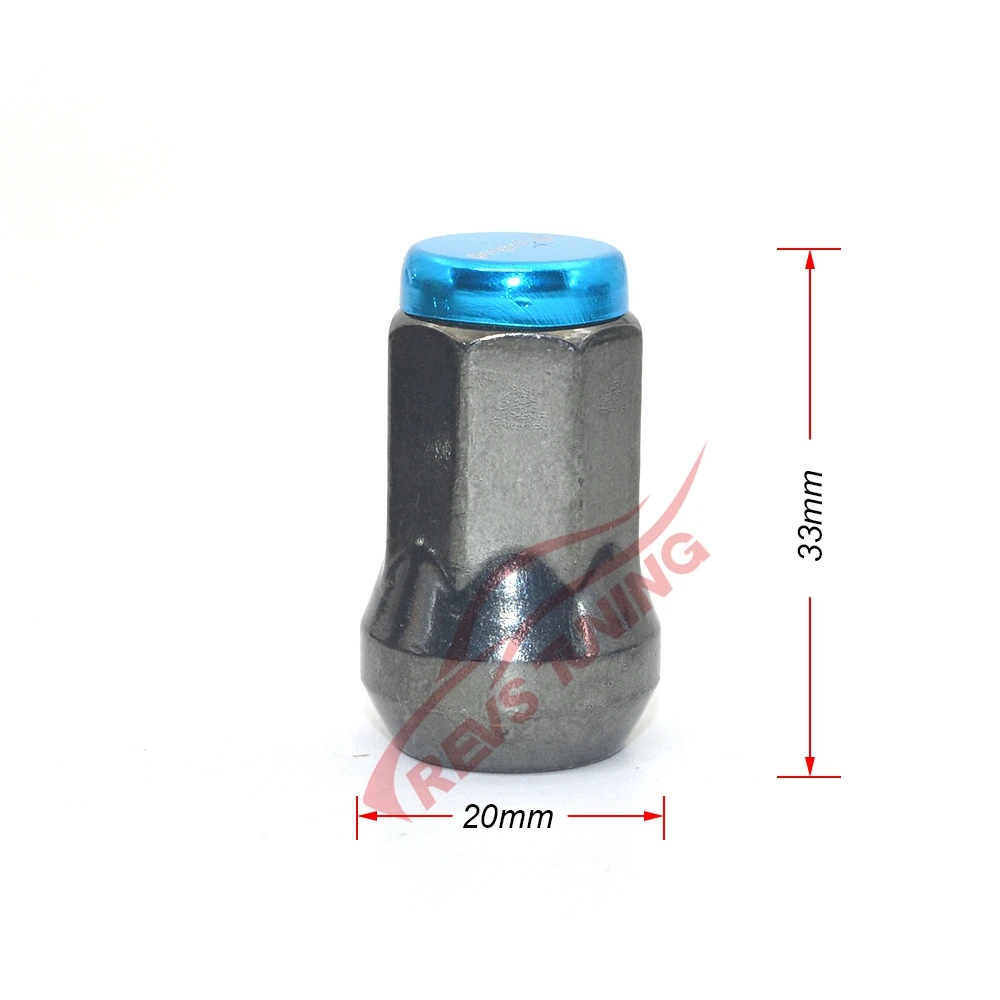20 штук Сталь 33 мм M12x1.5 M12x1.25 гоночный автомобиль обод колеса гайки Блокировка замок колесные гайки