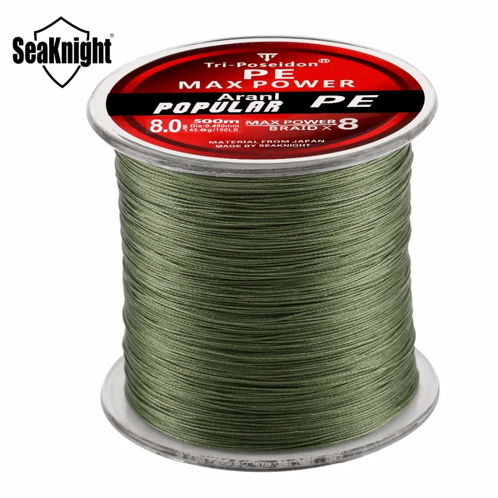 500M SeaKnight Brand Tri-Poseidon Series Japan Multifilament PE Braided Fishing