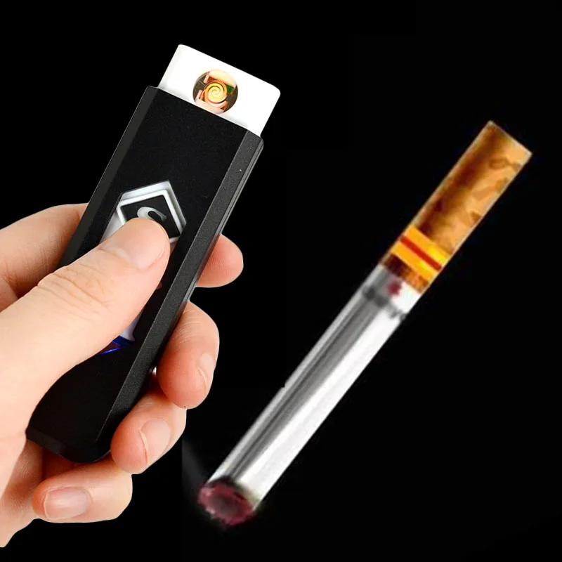 USB Electric Battery Rechargeable Flameless Cigar Cigarette Lighter