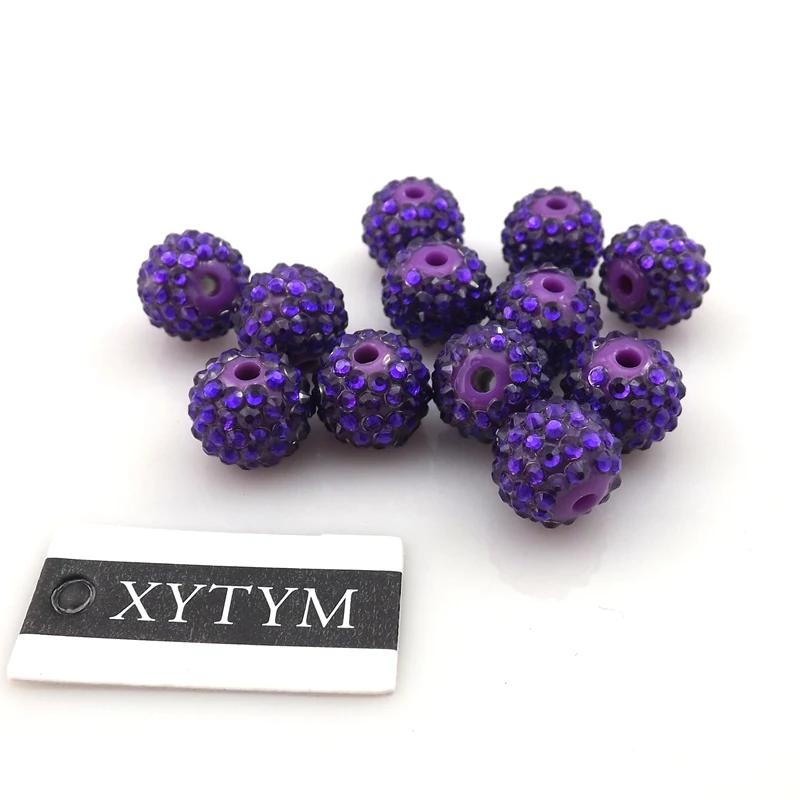 

Purple Resin Disco Ball Beads 10mm Jewelry DIY Findings 50pcs/Lot Free Shipping