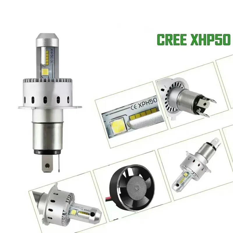 Автомобильный светодиодный фар H1 H4 H7 H8 H11 HB3 9005 HB4 9006 H3 9012 HIR2 80 Вт 16000lm Cree XHP50 чипы 6000 К автомобилей лампы