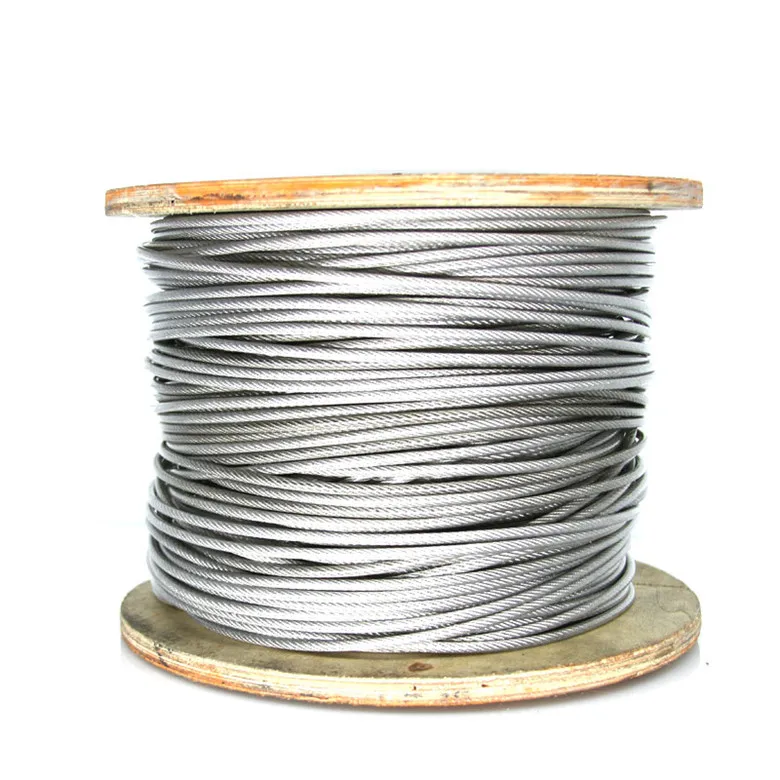 304 Stainless Steel Covered Rubber Wire Rope Clothes Drying Rope Soft Plastic Coated Steel Wire rope 100 Meters Diameter 0.6mm
